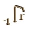 Hansgrohe Tecturis S 3-otworowa bateria umywalkowa 150 z kompletem odpływowym Push-Open Brąz Szczotkowany 73330140